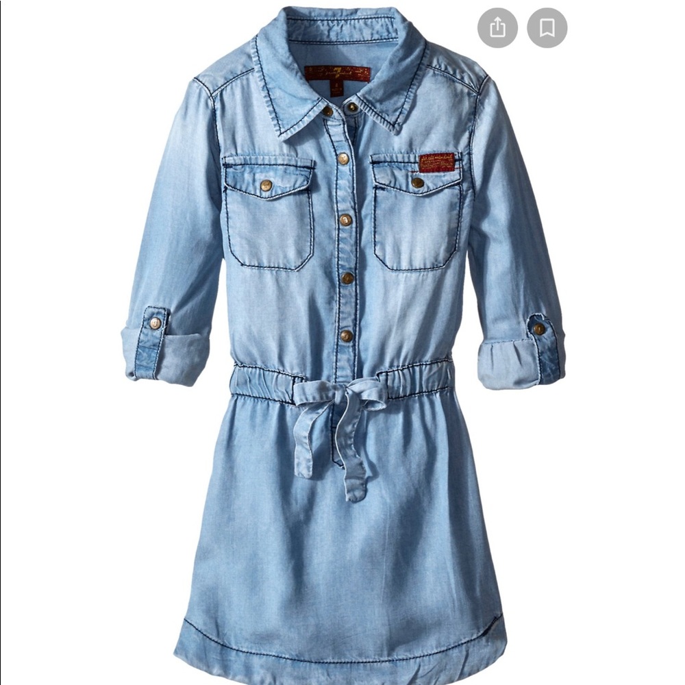 7 For All Mankind Chambray Denim Dress